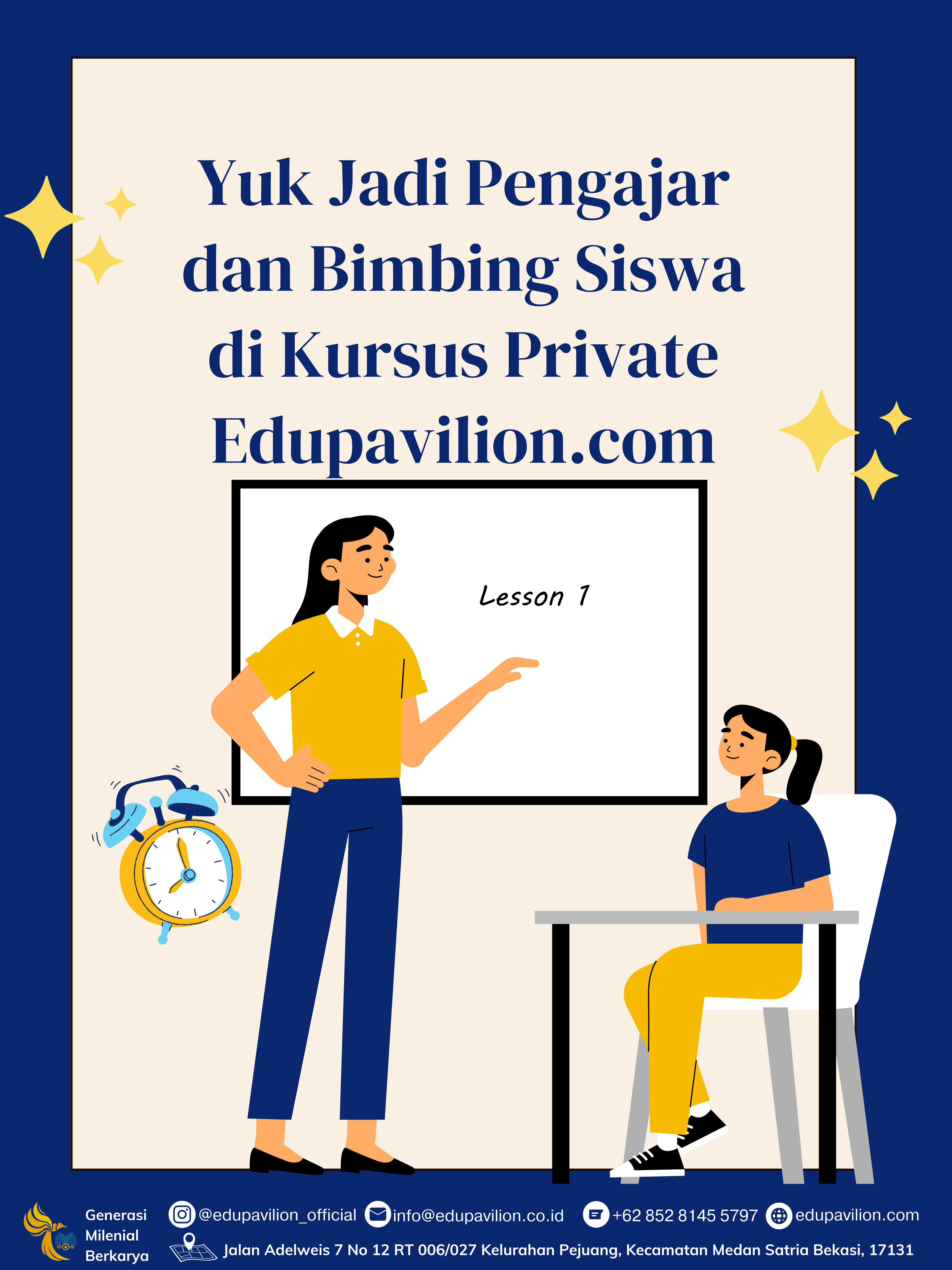 Dapatkan Penghasilan Tambahan dengan Mengajar Kursus Private di Edupavilion.com